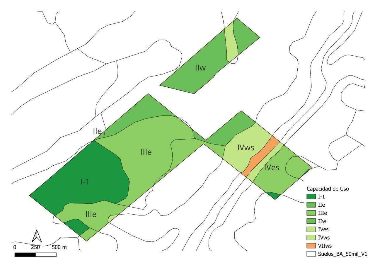Mapa de capacidad de uso de los suelos